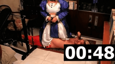 120076 - Stomach Sitting and Kneeling with a BBW cosplayer (mp4)