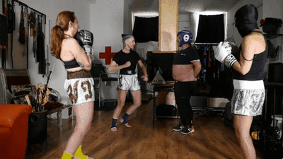 129598 - Stomach Punching Training for 3 Bad Girls