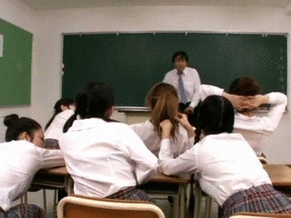 52989 - Nasty Schoolgirls Scat on Prof!