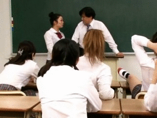 52990 - Nasty Schoolgirls Scat on Prof! - Part 1
