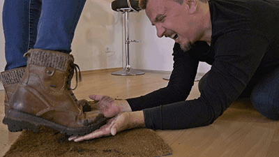 115369 - Cleaning my muddy boots on his useless hands (small version)