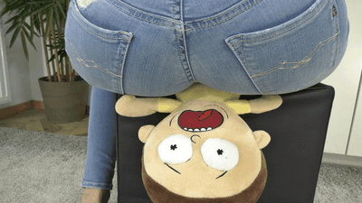 155339 - Little guy crushed under my sexy jeans ass