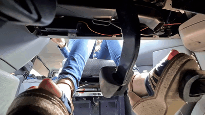 178111 - Different angles of pedal pumping and driving