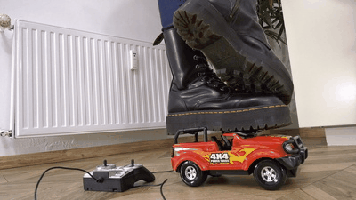 184901 - Crushing your RC car under my rough boots