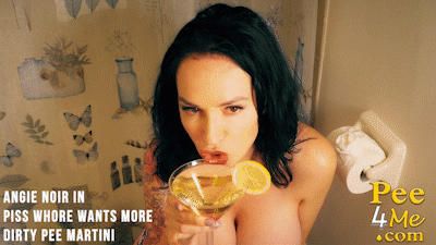 92911 - Angie Noir in Piss Whore Wants More Dirty Pee Martinis