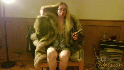 70993 - Mesmerizing you, smoking a cigar in my new fur coat, pt 2 of 4