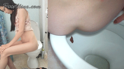 79010 - Toilet slave swallows Alita shit from toilet