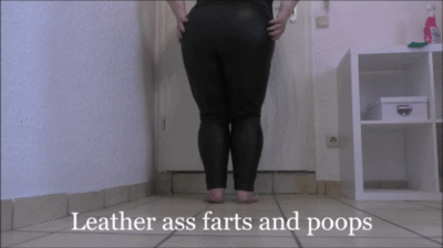 125579 - Leather ass farting and pooping *Uncensored*