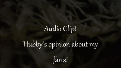 133098 - AUDIO Clip! Hubbys opinion about my farts!