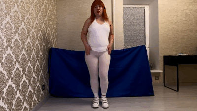 183046 - Huge Fart and Mess in White Leggings