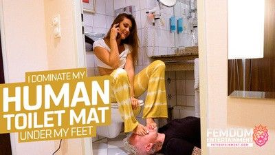 178932 - I humiliate my human toilet mat under my feet