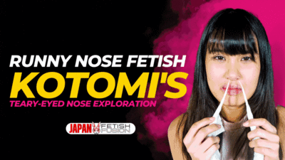 177066 - Kotomi's Teary-Eyed Nose Exploration: A Cotton Thread Adventure