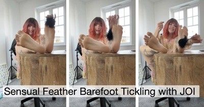 185692 - Sensual Feather Barefoot Tickling With JOI