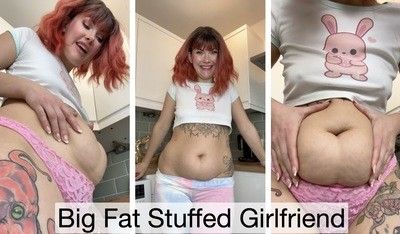 185747 - Big Fat Stuffed Girlfriend - Feedee / Feeder Kink