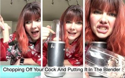 186438 - Chopping Off Your Penis And Putting It In The Blender - Penectomy