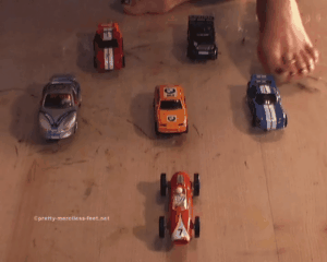 2444 - Carrera Racecars under wooden Clog