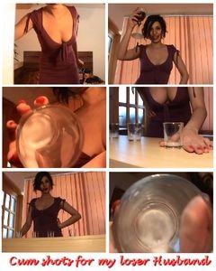 3083 - CUM EATING PACK - EP 2 - CUM SHOTS FOR MY LOSER HUSBAND