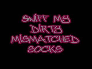 65647 - sniff my dirty mismatched socks