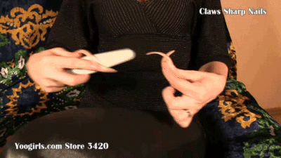 110406 - Sharpening claws long nails