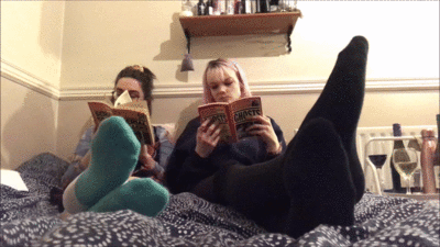 128460 - Best Friends Alannah and Sarah read while ignoring you