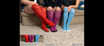 168393 - Goddess Kiffa - Dolce Amaram - Juliette_RJ - Stockings Pantyhose Tease EP 1 - Colored Stockings Meeting 2 Angles