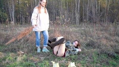 170371 - Tickling Pussy With Grass In The Field