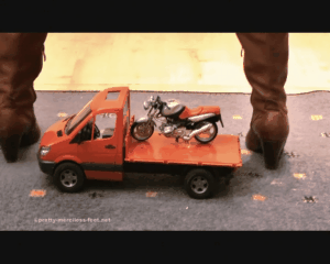 58047 - Truck and Motobike and old worn Boots
