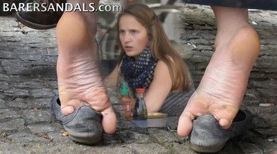 177630 - Amazing soles wrinkling after pulling them out of her shoes - Video update 13071