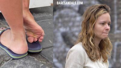 184169 - Flip-flops slip off the pretty blonde's feet. - Video update 13143