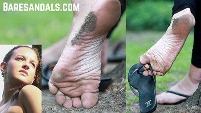 194445 - Nikola's filthy feet and soles while wearing sandals - Video update 13302 HD