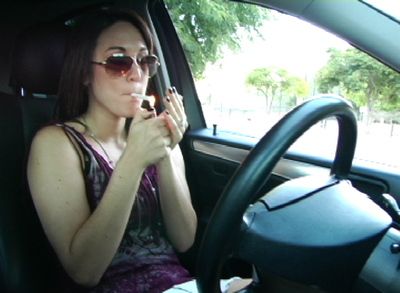 24073 - Smoking and Driving Stick Shift