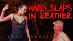 Slap from brutal leather mistress
