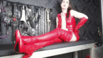 New task of YOUR boss! The boss in red leather with favorite